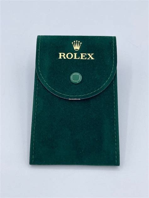 Sacchetto pochette porta orologio tipo Rolex nuovo 7x13.5 cm